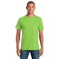thumbnail image 3 of Hanes Crew Neck T-Shirt for Men - Lime, 6 Pack Essential 100% Cotton Short Sleeve Tee, S, 3 of 6