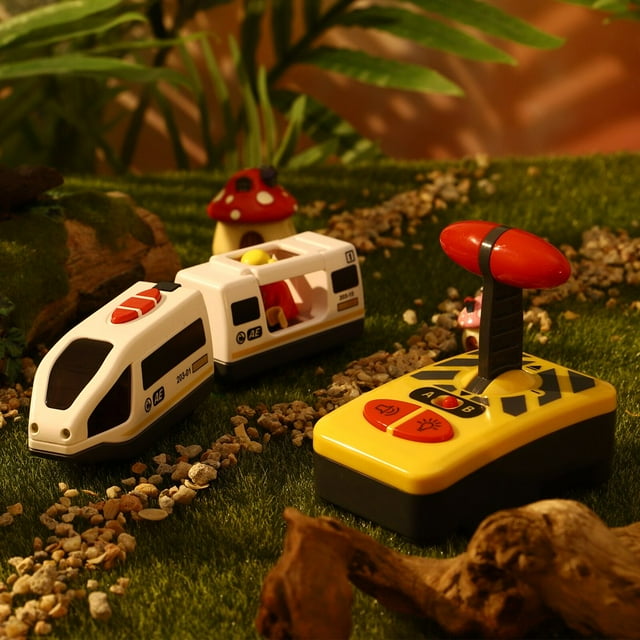LEEYNEER STOBOK Mini Electric Train Toy Remote Control Train Model Educational Toy for Kids (No Battery)
