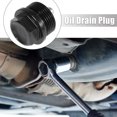 thumbnail image 2 of 1 Set M24 x 1.5 Magnetic Oil Drain Plug Sump Drain Nut Screw With Gasket Black Universal Car Oil Drain Bolt, 2 of 6