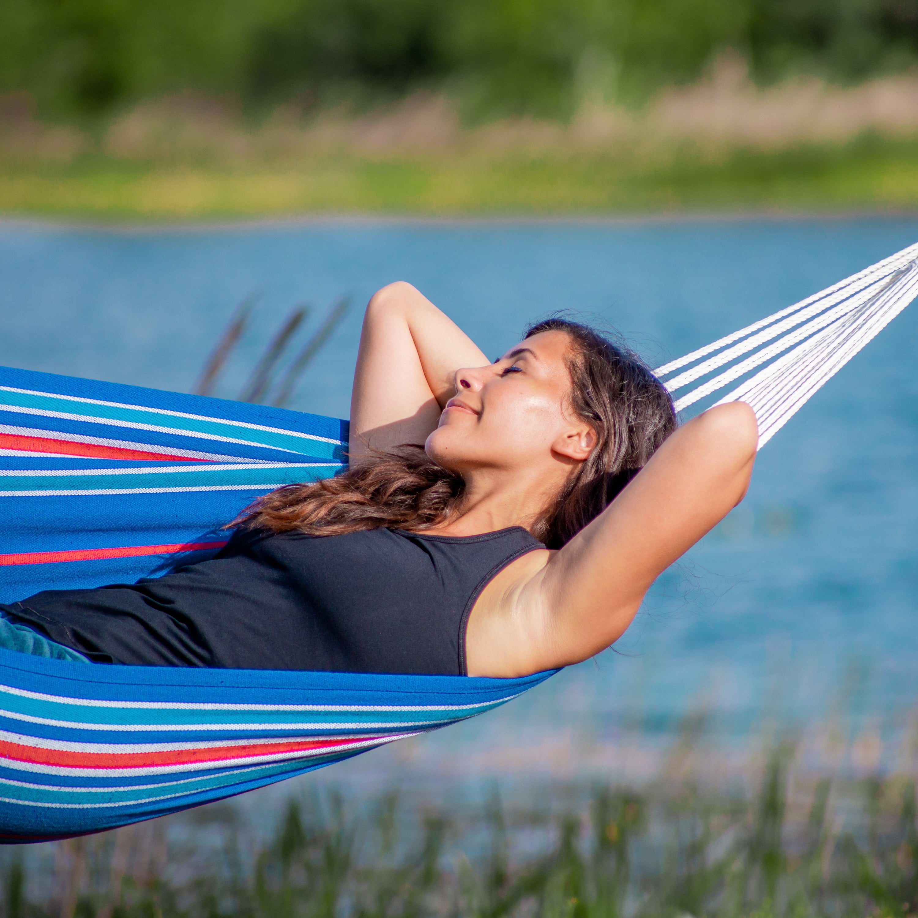 Bliss Hammocks Hammock in a Bag W/ Hanging Hardware - 6' 5" long x 3' 4" wide bed size