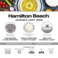 thumbnail image 3 of Horno holandés Hamilton Beach de hierro fundido esmaltado, 3 litros, gris, 3 of 7
