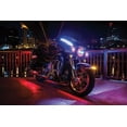 thumbnail image 3 of Kuryakyn 2477 Motorcycle Lighting: Orbit Prism+ 4 1/2" LED Passing Lamps with Bluetooth Controlled Multi-Color Light Halo Ring for Harley-Davidson & Indian Motorcycles, Black, 3 of 4