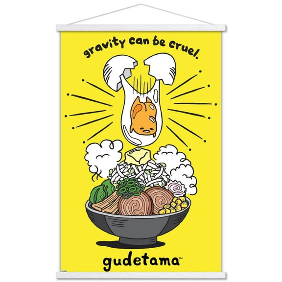 Gudetama - GraVity Wall Poster with Wooden Magnetic Frame, 22.375" x 34"