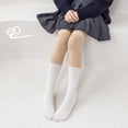 thumbnail image 2 of 2/7 Pairs Little Girl's Knee High Socks Over Calf Kids Over knee Stockings School Uniform Color Block Long Socks for 3-8 Years, 2 of 9