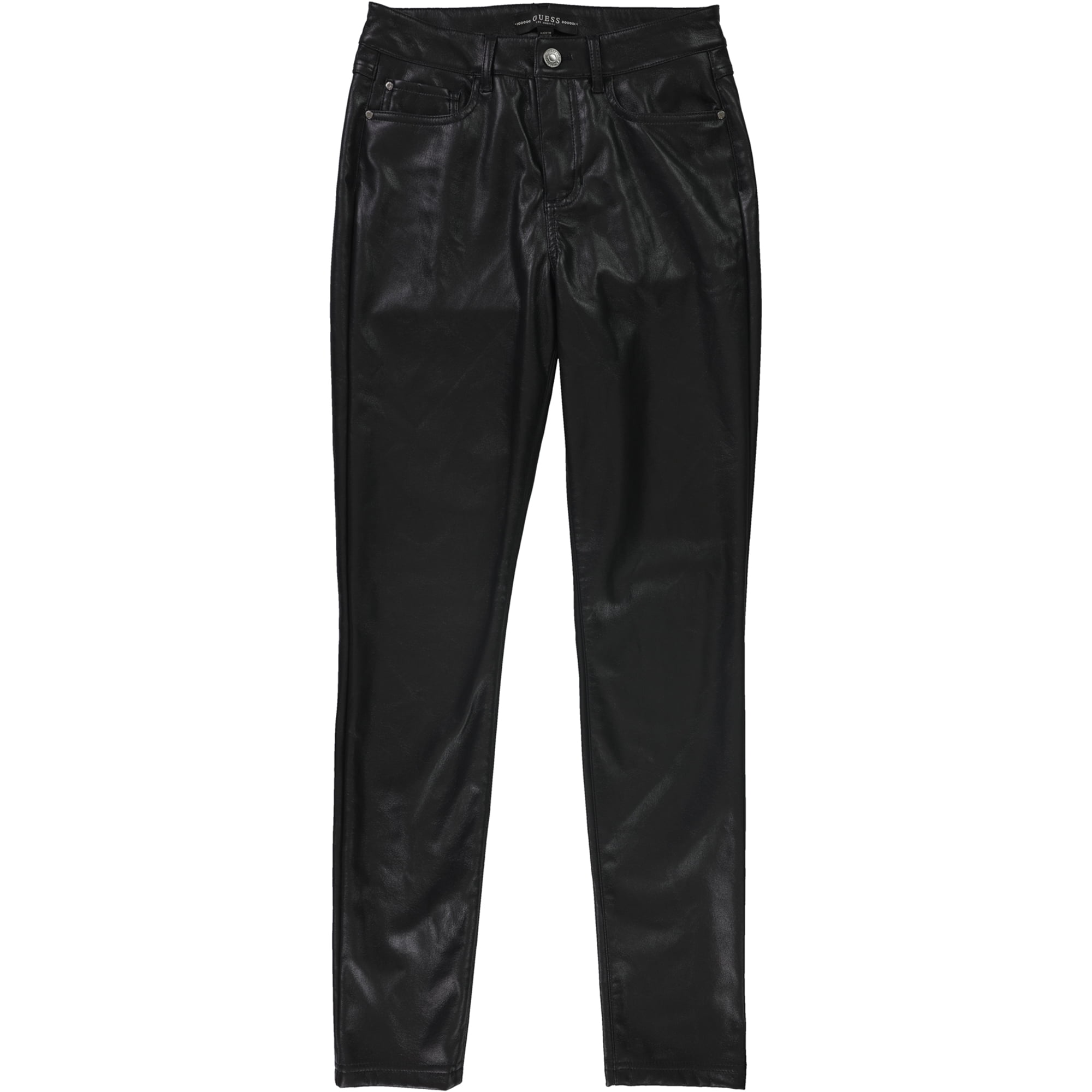 GUESS - Guess Womens Faux-Leather Casual Chino Pants - Walmart.com ...