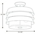 thumbnail image 4 of POINT DUME® Sandbar Collection Brushed Brass Semi-Flush Convertible, 4 of 4