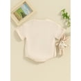thumbnail image 5 of FEORJGP Infant Baby Easter Romper 3M 6M 12M 18M Newborn Round Neck Jumpsuit Letter Embroidery T-shirt Roll Up Short Sleeve Bodysuit Toddler Casual Daily Summer Clothes, 5 of 9