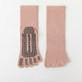 thumbnail image 2 of AWZXDE Women's Grip Yoga Socks, Split Toe Dance Socks Pink,One Size, 2 of 3