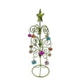 thumbnail image 4 of Mini árbol de Navidad de hierro, artesanía de árbol artificial, adorno de mesa con campana Verde, 4 of 8