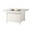 White, variant on Aluminum 42-in Square Propane Fire Table with Beads, Covers and Lid