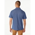 thumbnail image 4 of Free Assembly Men's Taped Oxford Pique Polo Shirt with Short Sleeves, Sizes XS-3XL, 4 of 8