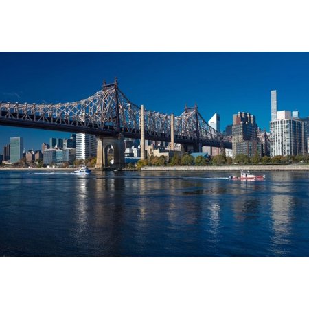 Queens Bridge to Roosevelt Island, New York, NY Print Wall (Best Places To Live In Queens Ny)