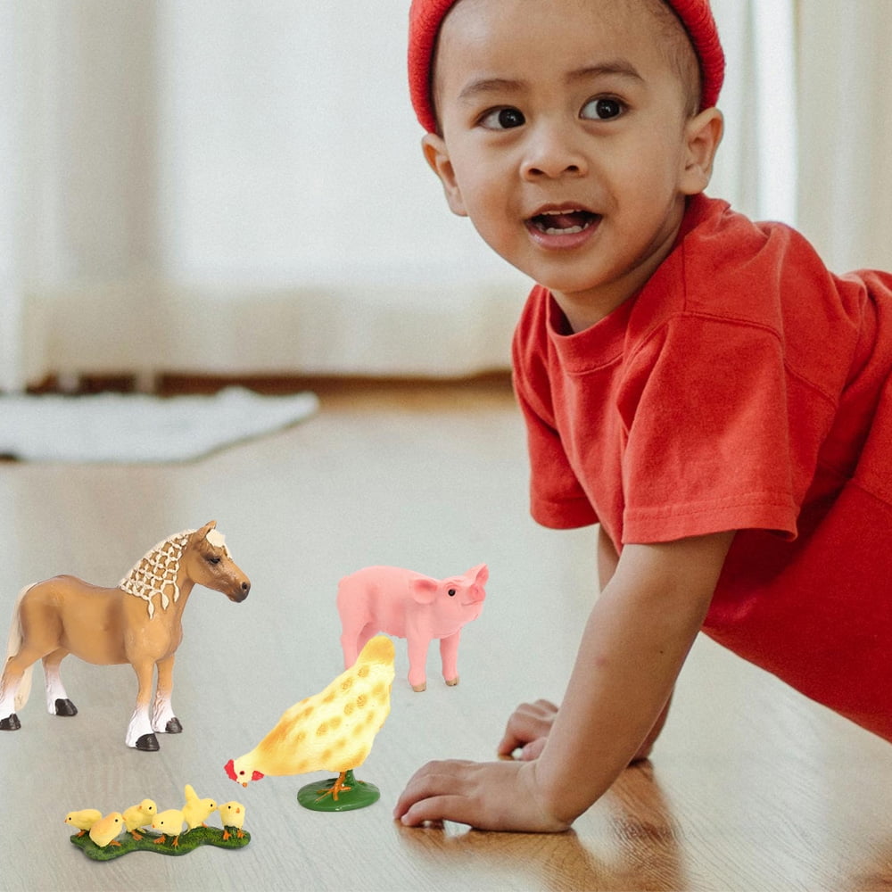 Farm Animal Figures 12PCS Large Farm Animals Toys Figurines Decoration Christmas Birthday Gift