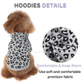 thumbnail image 4 of Dog Leopard Hooded Sweatshirt with Hat, Dogs Clothes Lightweight Puppy Hoodie , Doggy Hoody Outfits Cat Apparel, 4 of 7