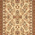 thumbnail image 6 of SAFAVIEH Lyndhurst Isadora Traditional Bordered Area Rug, Ivory/Rust, 9' x 12', 6 of 7
