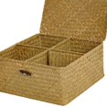 thumbnail image 3 of Multipurpose Stackable Seagrass Storage Laundry Baskets - yellow, 3 of 8