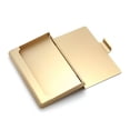 thumbnail image 3 of 1 Pcs Black Fashionable Aluminum Card Holder, Aluminum Alloy Business Card Box, Credit Card Box, Bank Card Box, 3 of 4
