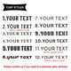 thumbnail image 4 of Pegatina de vinilo con texto personalizado y nombre para coche para Instagram, Facebook, Twitter, YouTube, TK VK, para ventana, puerta, motocicleta y bicicleta, 4 of 5