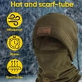thumbnail image 2 of Polar Fleece Full-Face Hood, Face Cover, Ski Hood, Wind-Resistant Cycling Hood, Full-Coverage Mask.,Gray, 2 of 7