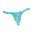 thumbnail image 2 of Miluxas Men's Low Waist Ice Silk Solid Color Brief Panties Breathable Thin Bikini Briefs Underwear Sky Blue 8(XL), 2 of 6