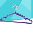 thumbnail image 2 of 10 perchas metálicas antideslizantes que ahorran espacio, tendedero para camisas, suéteres y vestidos (morado), 2 of 7