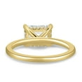 thumbnail image 4 of ESTE ORIGIN 2.00Ct East-West Emerald Cut Moissanite Solitaire Engagement Ring – Hidden Halo in 10K Yellow Gold for Women US 5, 4 of 8