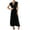 Black, variant on Homenesgenics Summer Dresses for Women under $10 Free Shipping Ladylike Women's Sexy V-neck Loose Sleeveless Zippered Sleeveless Backless Dress
