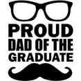 thumbnail image 3 of CafePress - Proud Dad Of The Graduate T Shirt - Men's White Classic Cotton T-Shirts, 3 of 4