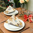 thumbnail image 5 of Iauyy Satin Napkins Set of 6- Squirrel Penguin Pizza DIY Printing Decoration Cloth Napkin- Easy Care for Home/Party, 5 of 8