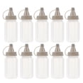 thumbnail image 2 of 12 Piezas Mini Botellas Exprimibles Botellas de Plástico Portátiles para Salsas Dispensador de Mermelada Botella Exprimible de Salsa Transparente Botellas Dispensadoras de Miel, 2 of 5