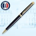 thumbnail image 2 of Bolígrafo Waterman Hémisphère Negro Brillante con Detalles en Oro, 2 of 7