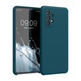 thumbnail image 1 of Kwmobile Funda Compatible Con Samsung Galaxy A52 / A52 5G / A52S 5G - Funda De Silicona Tpu Con Acabado Suave - Verde Azulado Mate, 1 of 1