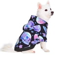 thumbnail image 5 of Cauagu blue Skull flower Pattern Winter Pet Hoodie Sweatshirts- Dog Hoodie Sweater with Leash Hole - Cute Dog Hoodie - Pet Clothes Puppy Cat Custume -XX-Large, 5 of 8