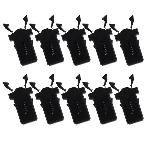 BESTOYARD 10pcs Trash Can Replacement Buckles Black Plastic for General Users