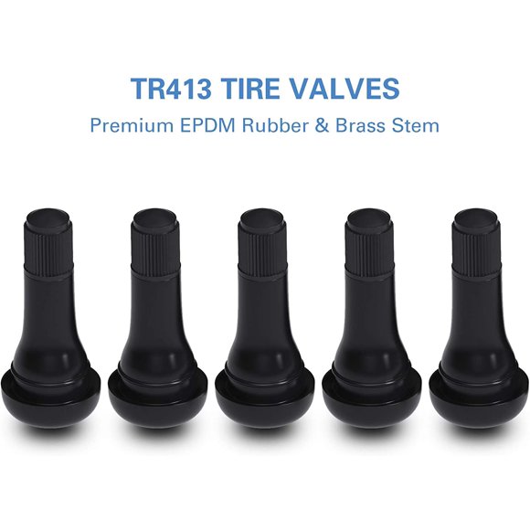 CKAuto Premium EPDM TR413 Rubber Snap-in Tire Valve Stem (5pcs/Bag)