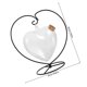 thumbnail image 2 of unbranded 1Jgo Frasco De Vidrio Transparente Para Con Origami Y Soporte De Hierro Decorativo, 2 of 8