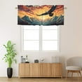 thumbnail image 2 of Eagle Kitchen Valance Curtains Forest Nature Autumn Colorful Sky Privacy Decorative Rod Pocket Short Window Valance Curtains 54 by 18 in, 1 Panel, 2 of 6