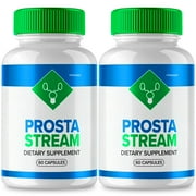 (2 Pack) Prosta Stream Capsules for Prostate Support, Prostastream Dietary Supplement with Enhanced Formula for Men, 120 Capsules Total