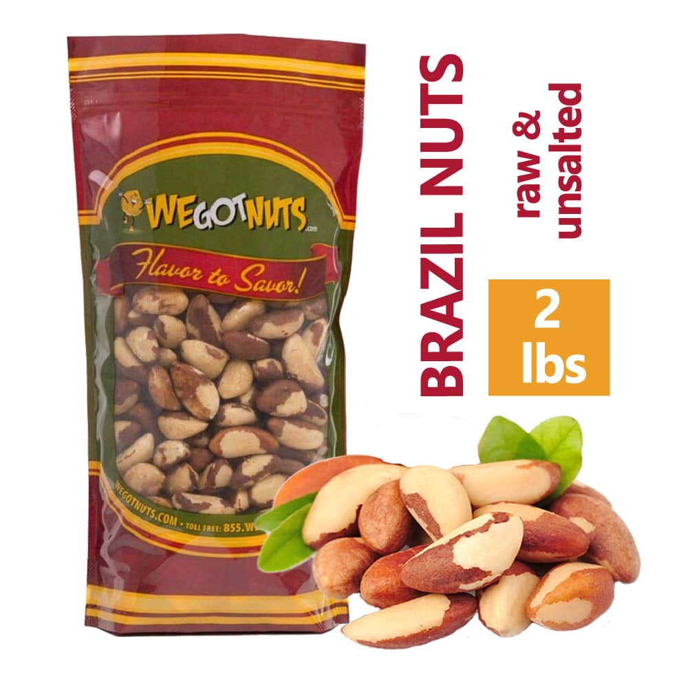 Brazil Nuts Raw, Whole, Shelled, Raw, Natural 2 Pounds