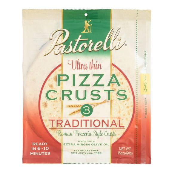 Pastorelli Ultra Thin 12 Inch Pizza Crusts 15 oz.