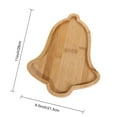 thumbnail image 6 of Callipe Christmas Snack Tray Bamboo Serving Plate Decorative Platter Nuts Display Desktop Food Tray Modern Home Fruit Bowl Christmas Tree Shape Party Snacks Tray, 6 of 8