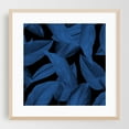 thumbnail image 2 of Blue Leaves - Mixed Media Botanical Tropical Floral Nature Pattern Abstract Unframed Wall Art Print 12 x 12 inches, 2 of 9