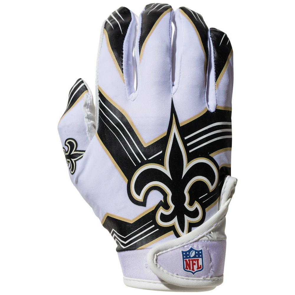 Franklin Sports NFL New Orleans Saints Youth Football Receiver Gloves