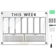 thumbnail image 4 of 1 Set Acrylic Dry Erase Board Clear Memo Board Hanging Display Board Weekly Planner Board, 4 of 6
