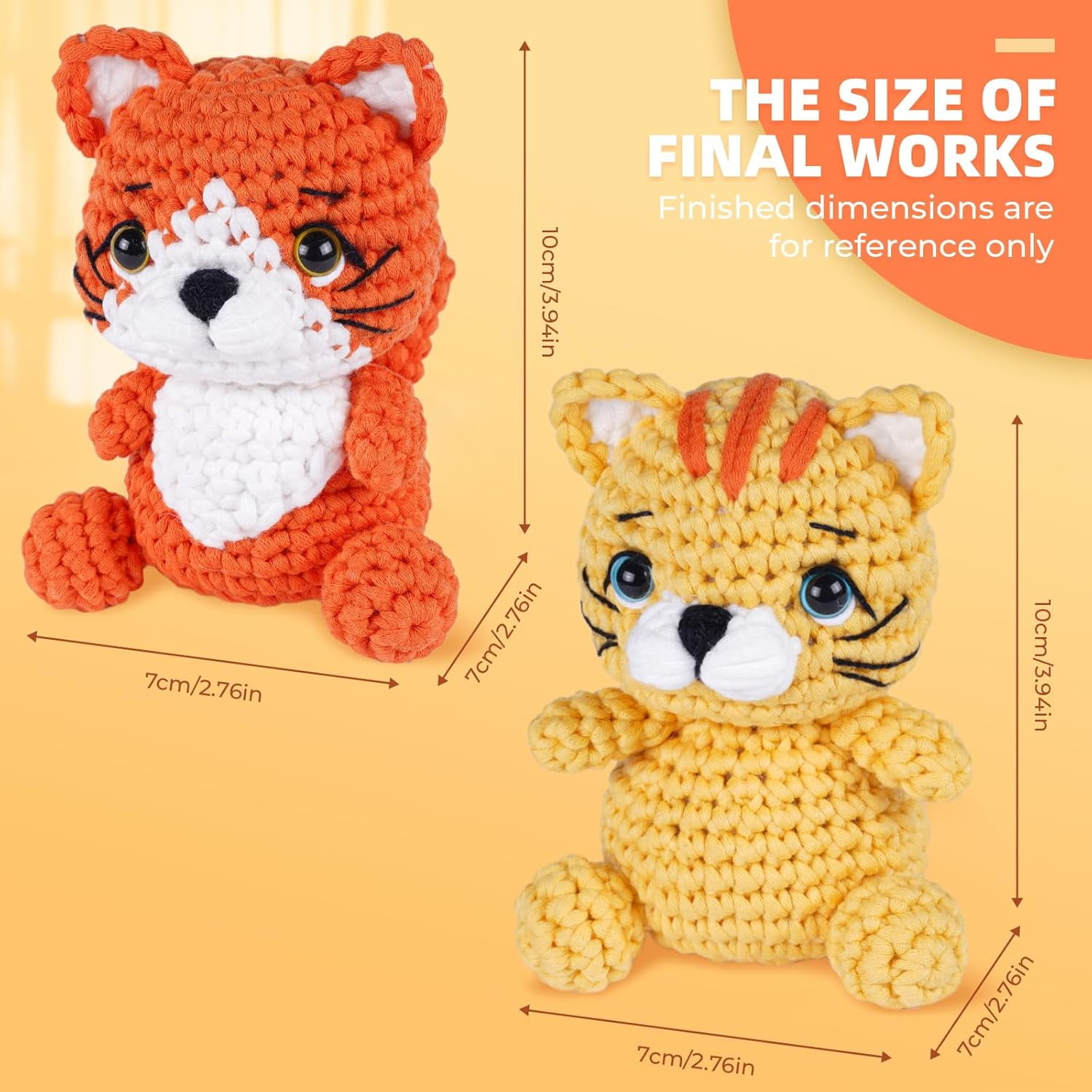 Crochet Kit for Beginners, Learn to Crochet, Include Easy Knitting Soft Yarn, Step-by-Step Video Tutorial, Hook, Holiday Birthday Gift for Adults (Golden Retriever)