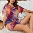 thumbnail image 4 of Sikiie Sunset Cloud Corgi Womens Pajama Sets Short Sleeve Top With Pants Sleepwear 2 Piece Lounge SetLarge, 4 of 6
