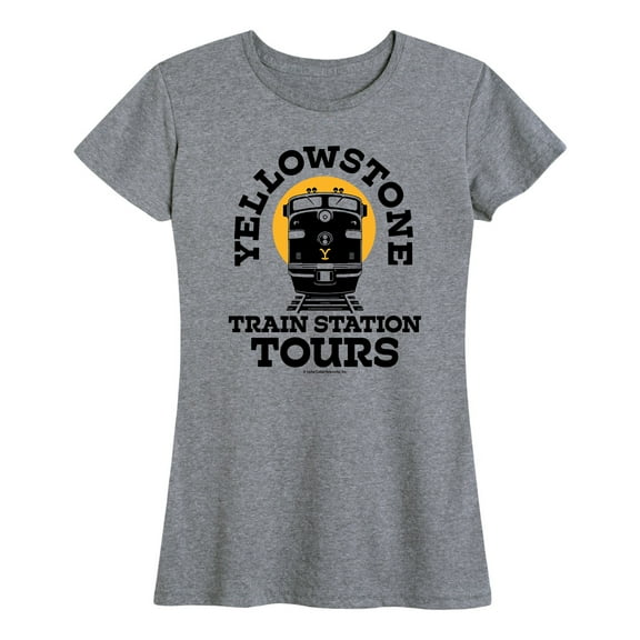 Yellowstone - Train Station Tours - Women's Short Sleeve Graphic T-Shirt
