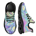 thumbnail image 1 of Zapatos de exterior transpirables de malla colorida y alucinante, cómodos y casuales, para correr en primavera, planos y suaves., 1 of 6