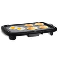 thumbnail image 1 of COOK WITH COLOR Electric Griddle 1200W, Nonstick Surface for Pancakes, Burgers, Eggs & More, Removable Temperature Control, Slide-Out Drip Tray, 10", 1 of 6