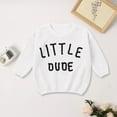thumbnail image 2 of Ccpelsie Big/Little Boys Warm Casual Pullover Sweaters Kids Crewneck Knit Jumper Tops for Fall and Winter(White,12-18 Months), 2 of 6